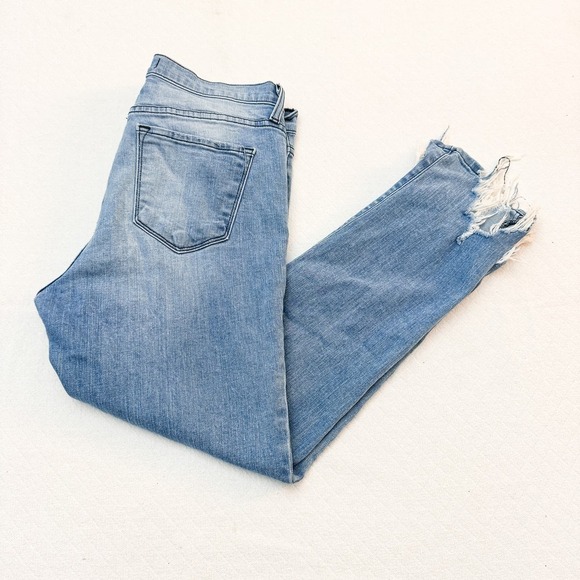 Flying Monkey Distressed Denim Raw Hem Jeans Style Y2065 Size 30 - Picture 7 of 8